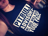 T-shirt vneck women pitbull