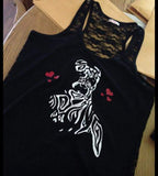 T-shirt vneck women pitbull