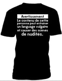 T-shirt men avertissement