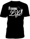T-shirt men fishing life