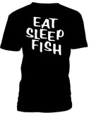 T-shirt men fishing eat sleep fish