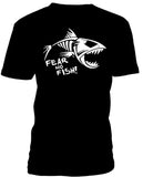 T-shirt men fishing fear no fish