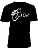 T-shirt men fishing fish on