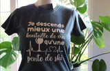 T-shirt pour Femme vin humour