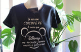 T-Shirt Vneck pour femme cuisinière disney humour
