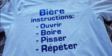 T-shirt pour Femme bière instructions humour