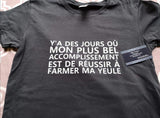 T-Shirt pour homme accomplissement humour
