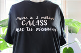 T-Shirt Vneck pour femme 2 mètres humour