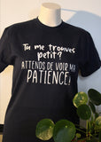 T-Shirt pour homme patience humour