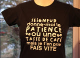 Hoodie Unisex patience café humour