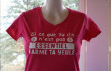 T-shirt pour Femme essentiel humour