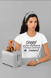 T-Shirt Vneck pour femme sommeil humour