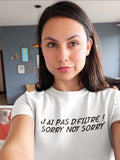 T-shirt pour Femme filtre humour