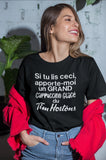T-Shirt pour homme Cappuccino glacé humour