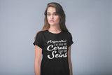 T-shirt pour Femme cerne sein humour