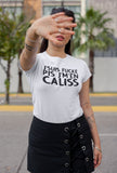 T-Shirt Vneck pour femme fucké humour