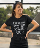 T-Shirt pour homme opinion humour