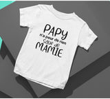 Hoodie Unisex adulte papy peur de rien famille humour
