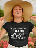 Hoodie Unisex chaud failli boire de l'eau humour