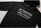Hoodie Unisex propos malaisants humour