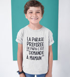 Cache-couche bébé phrase préférée papa famille humour