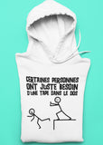 Hoodie Unisex juste besoin d'une tape dans le dos humour