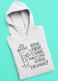 T-shirt pour Femme roche papier ciseau punch dans gorge humour