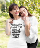 T-Shirt pour homme mon enfant préféré c'est PERSONNALISABLE famille humour