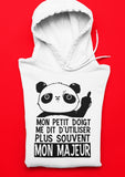 T-shirt pour Femme mon petit doigt me dit d'utiliser plus souvent mon majeur humour
