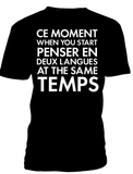 T-shirt men deux langues qc fr