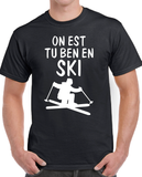 T-shirt men ski qc fr